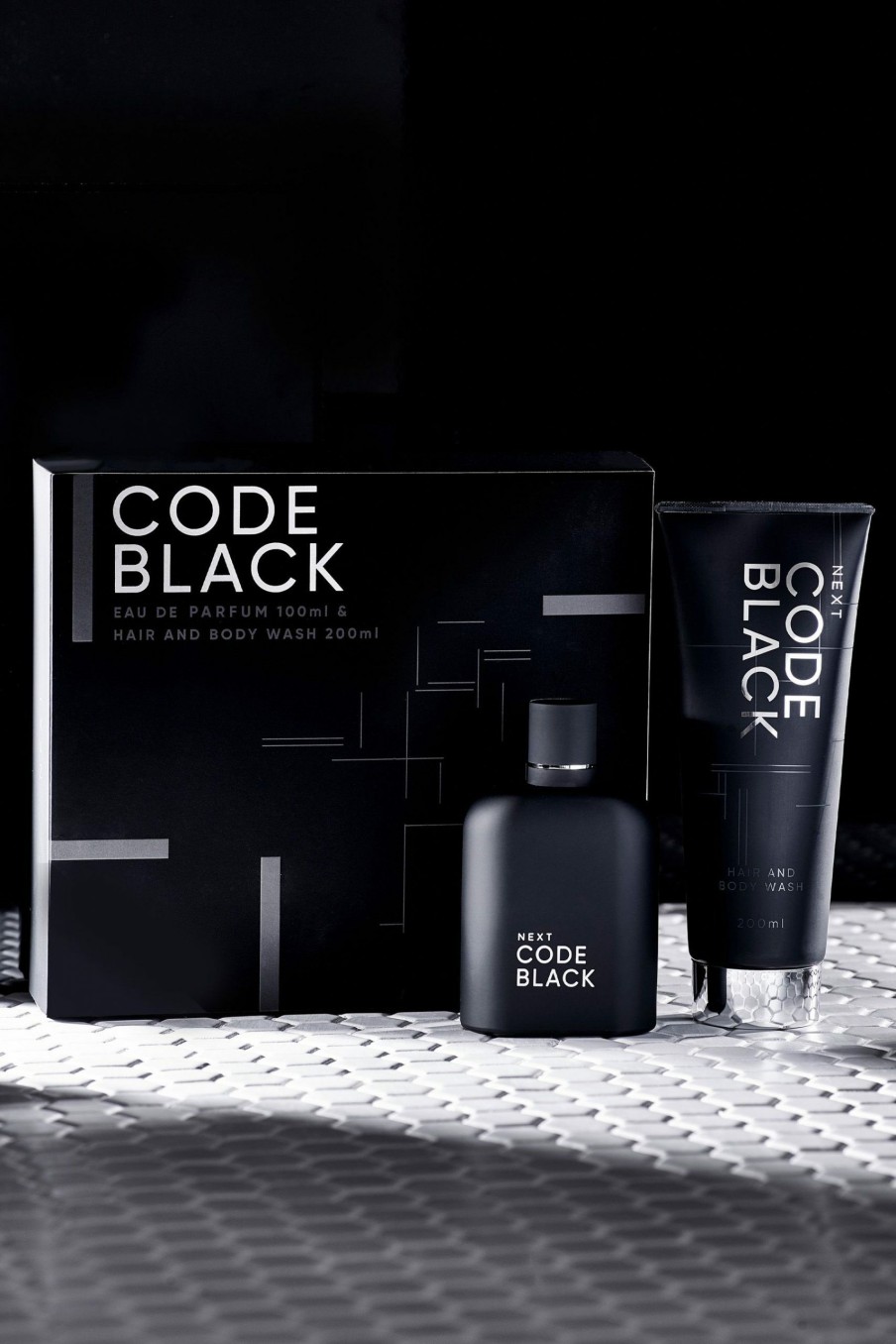 Perfume Set * | Code Black 100Ml Eau De Parfum And Body Wash 200Ml Gift Set Attractive